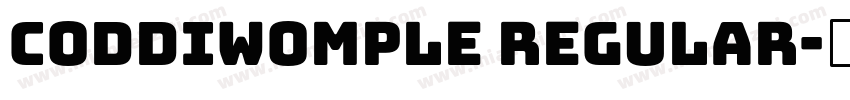 Coddiwomple Regular字体转换